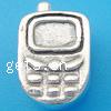 Тролль Таиланд Пандора Стерлинговые серебряные бусы, телефон, с Тролль отверстие:Приблизительно 4.5mm, продается PC
