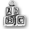 Sterling Silver Message Pendant, 925 Sterling Silver, with letter pattern 