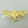 Brass Pinch Bail, Dragonfly, plated, hollow 