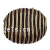 Шнура Воска Тканые Бисером, вощеный шнур, с деревянный, Круглая отверстие:Приблизительно 3mm, продается PC