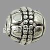 Zinc Alloy Jewelry Beads, Drum, plated cadmium free, 6mm Approx 1.5mm 
