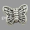 Zinc Alloy Animal Beads, Butterfly, plated Approx 1mm 