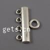 Zinc Alloy Connector Bar, Rectangle, plated, 1/4 loop cadmium free Approx 4mm, Approx 