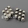 Zinc Alloy Flat Beads, Rhombus, plated Approx 1mm, Approx 
