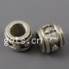 Zinc Alloy European Beads, Rondelle, plated Approx 4.5mm, Approx 
