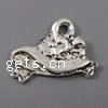 Zinc Alloy Hat Pendants, plated cadmium free Approx 2mm, Approx 