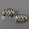 Zinc Alloy Bail Beads, Tube, plated Approx 5mm, Approx 