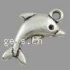Zinc Alloy Animal Pendants, Dolphin, plated Approx 1mm 
