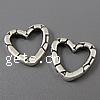 Zinc Alloy Linking Ring, Heart, plated, textured Approx 