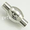Round Stainless Steel Magnetic Clasp, Lantern, plated, Customized Approx 5mm 
