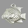 Zinc Alloy Animal Pendants, Fish, plated Approx 2mm 
