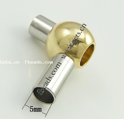 Runder Edelstahl Magnetverschluss, Laterne, plattiert, Kundenindividuell, keine, 20x11mm, Bohrung:ca. 5mm, verkauft von PC