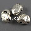 Perlas de pepita de aleación de zinc, Pepitas, chapado, más colores para la opción, 7x5x4mm, agujero:aproximado 1mm, aproximado 5000PCs/KG, Vendido por KG