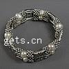 pulseras de perlas de aleación de zinc, Perlas cultivadas de agua dulce, 7-16mm, longitud:7.5 Inch, Vendido por Sarta