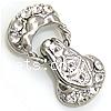 Zinc Alloy Magnetic Clasp, plated, with rhinestone Approx 1mm 