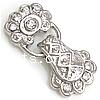 Zinc Alloy Magnetic Clasp, plated, with rhinestone Approx 2mm 