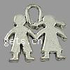 Character Shaped Zinc Alloy Pendants cadmium free Approx Approx 