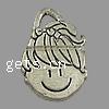 Character Shaped Zinc Alloy Pendants, Girl cadmium free Approx Approx 