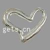 Zinc Alloy Linking Ring, Heart, plated, smooth Approx 