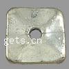 Zinc Alloy Jewelry Washers, Square, plated cadmium free Approx 4mm, Approx 
