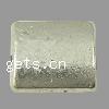 Zinc Alloy Flat Beads, Rectangle, plated, smooth Approx 1mm 
