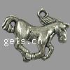 Zinc Alloy Animal Pendants, Horse, plated Approx 1.5mm, Approx 