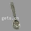 Zinc Alloy Tool Pendants, Spoon, plated cadmium free Approx 1mm, Approx 
