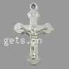 Zinc Alloy Cross Pendants, Crucifix Cross, plated Approx 0.5mm, Approx 