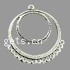 Zinc Alloy Chandelier Components, Donut, plated, multi loops nickel, lead & cadmium free Approx 1.5mm 