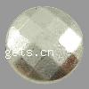 Zinc Alloy Flat Beads, Flat Round, plated, faceted Approx 0.5mm 