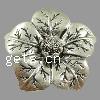 Zinc Alloy Flower Pendants, plated, 5 petal cadmium free Approx 4mm 