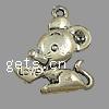 Zinc Alloy Animal Pendants, Mouse, plated Approx 1mm, Approx 