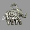 Zinc Alloy Animal Pendants, Elephant, plated Approx 1.5mm, Approx 