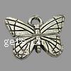 Zinc Alloy Animal Pendants, Butterfly, plated Approx 1.5mm, Approx 