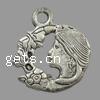 Character Shaped Zinc Alloy Pendants, Girl cadmium free Approx 1.5mm, Approx 