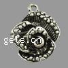 Zinc Alloy Flower Pendants, plated, layered cadmium free Approx 2.5mm, Approx 