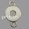 Zinc Alloy Charm Connector, Donut Approx 3mm, Approx 