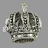 Zinc Alloy Crown Pendants, plated cadmium free Approx 1mm, Approx 