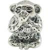 Kein Troll Thailand Echt Silber Europa Perlen, Affe, ohne troll, 12x8mm, Bohrung:ca. 4.5mm, verkauft von PC