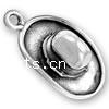 Sterling Silver Pendants, 925 Sterling Silver, Hat, plated 