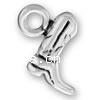 Sterling Silver Shoes Pendants, 925 Sterling Silver, plated 