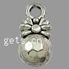 Zinc Alloy Jewelry Pendants, Round, with flower pattern, cadmium free Approx 2mm, Approx 