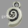 Zinc Alloy Animal Pendants, Conch, plated Approx 2mm, Approx 