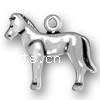Стерлингового серебра животных подвески, Серебро 925 пробы, Лошадь, Другое покрытие, Много цветов для выбора продается PC