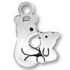 Sterling Silver Animal Pendants, 925 Sterling Silver, Mouse, plated 