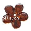 Fashion Acrylic Jewelry Cabochon, Flower, flat back & faceted .5 .5    .5 .5  Approx 
