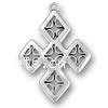Sterling Silver Cross Pendants, 925 Sterling Silver, plated 
