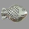 Zinc Alloy Animal Beads, Fish, plated Approx 2mm 