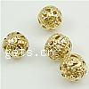 Hollow Brass Beads, Round, plated 6mm Approx 1mm 