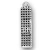 Sterling Silver Pendants, 925 Sterling Silver, Rectangle, plated 